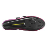 Mavic Cosmic SLR road cycling shoes in blue and red with dual BOA Fit System, featuring sleek athletic design and breathable material.