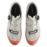 Mavic Crossmax SL II white and orange mountain bike shoes for enduro and freeride, featuring durable design and secure fit.