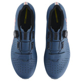 Mavic Cosmic Boa Blue road cycling shoes with BOA L6 fit system, featuring sleek design and breathable material for cycling comfort.