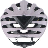 Mavic Aksium Elite purple cycling helmet with ventilation openings and reflective highlights for safety and comfort.