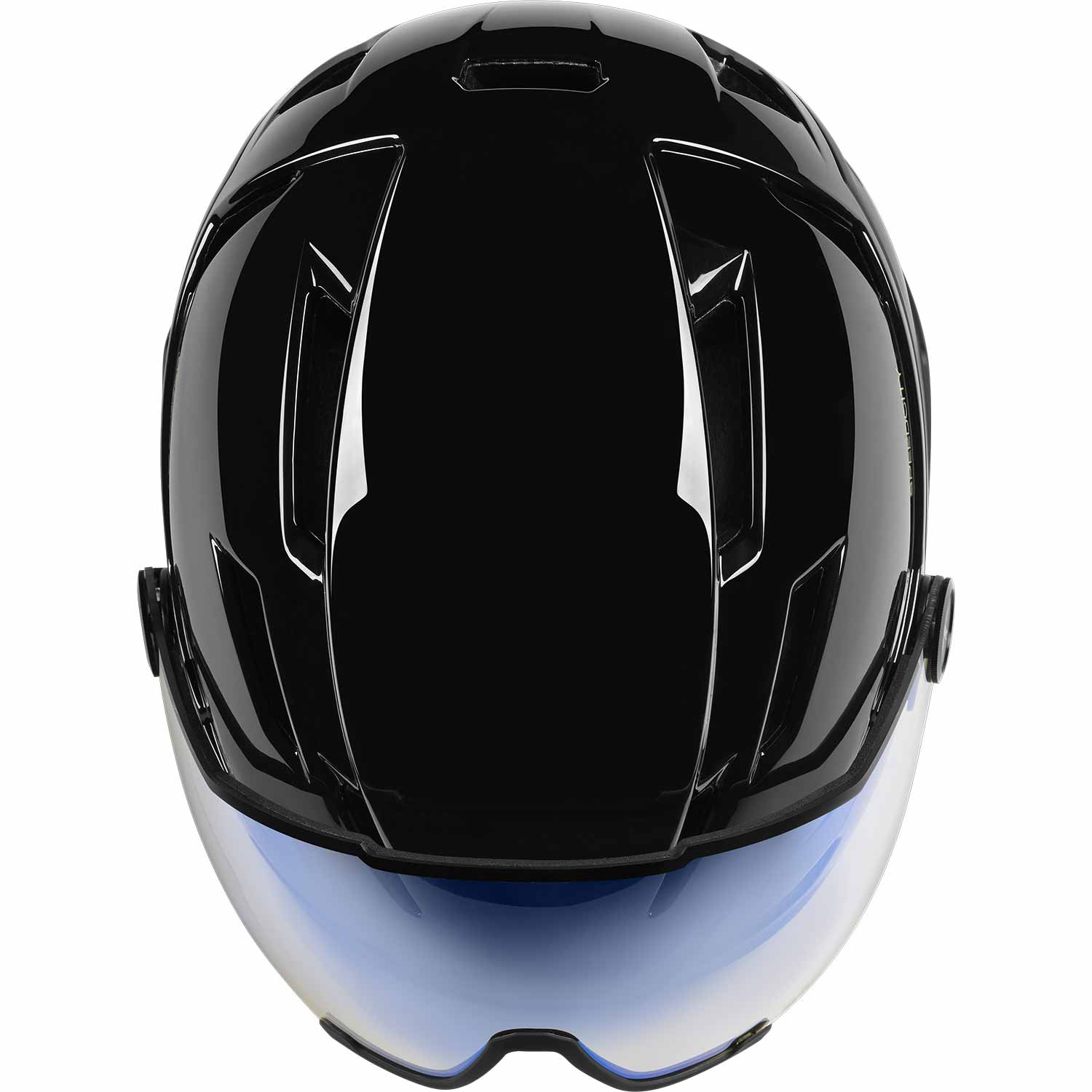 Black Mavic Speedcity urban cycling helmet with adjustable visor and ventilation for comfortable city riding.