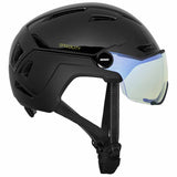 Mavic Speedcity Black urban cycling helmet with adjustable visor and ventilation, designed for safe city riding.
