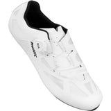 White Mavic Cosmic Elite SL road cycling shoes with BOA L6 Fit System and breathable mesh details.