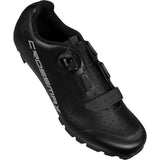Unisex Mavic Crossmax Boa MTB shoes with black and gray design, featuring secure lacing and rugged mountain biking sole.