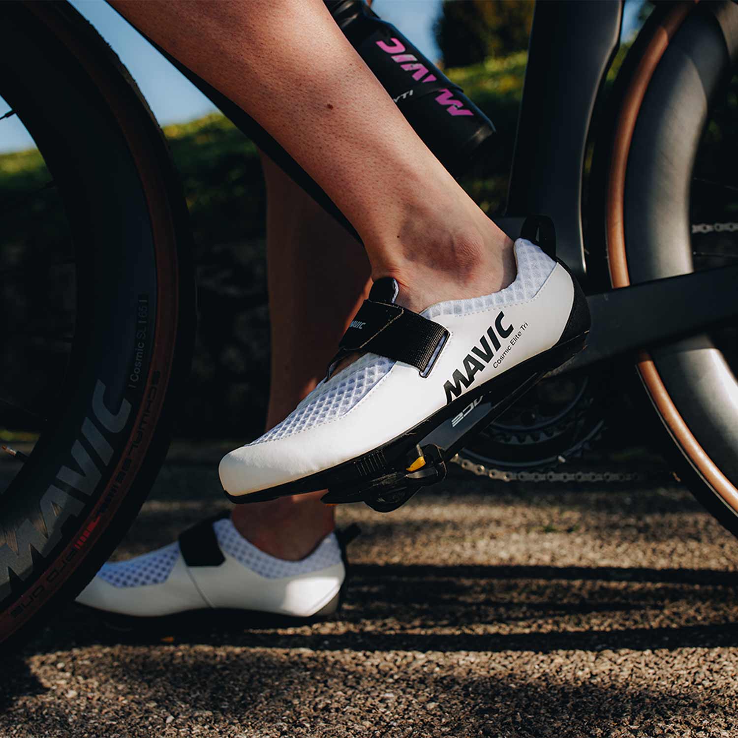 Mavic Cosmic Elite Tri White Black Shoes