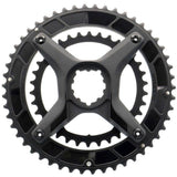 Praxis Works CR LT2 X-Ring chain ring and spider kit for 3-bolt direct mount mountain bike cranksets, close-up view.