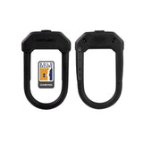 Hiplok Dx D-Lock, 14mm hardened steel bike lock with clip and Ride System, Diamond Sold Secure certified for bike security.