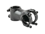 Bontrager 1-1/8 inch black bike stem with 31.8mm clamp, 7° angle, 60mm length, component for bicycle handlebar setup.