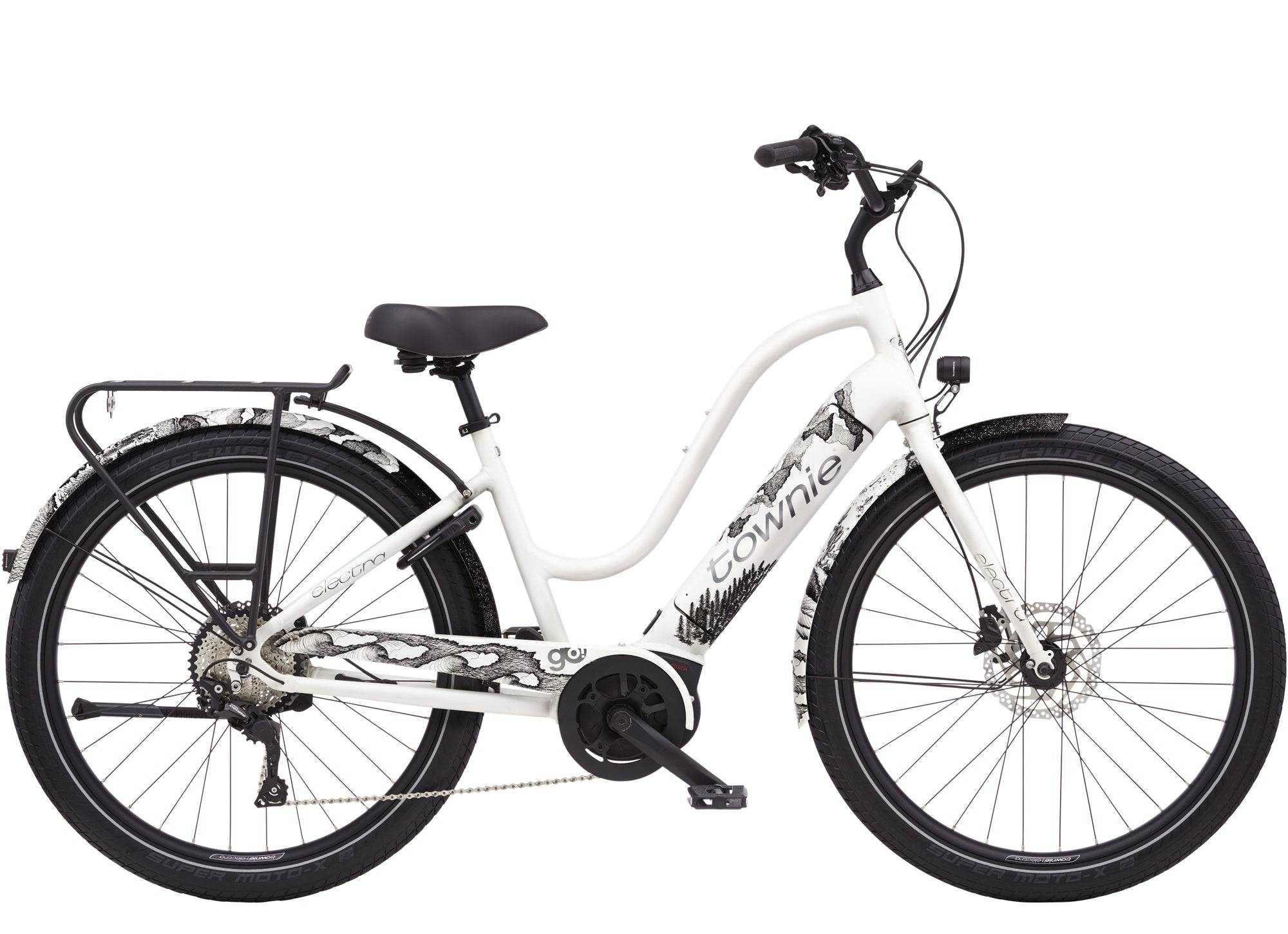 Electra Townie Path Go! 10D EQ step-thru e-hybrid bike with Bosch motor and 27.5-inch puncture-resistant tires