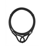 Hiplok Cable Double Loop 200cm bicycle accessory lock in black, designed for securing bike accessories.