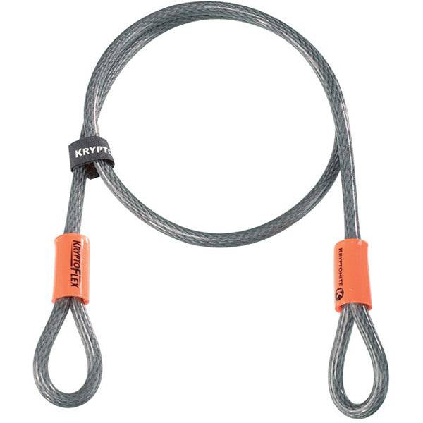 Kryptonite Kryptoflex 4ft braided steel security cable for bikes and locks, durable and flexible bike security accessory.