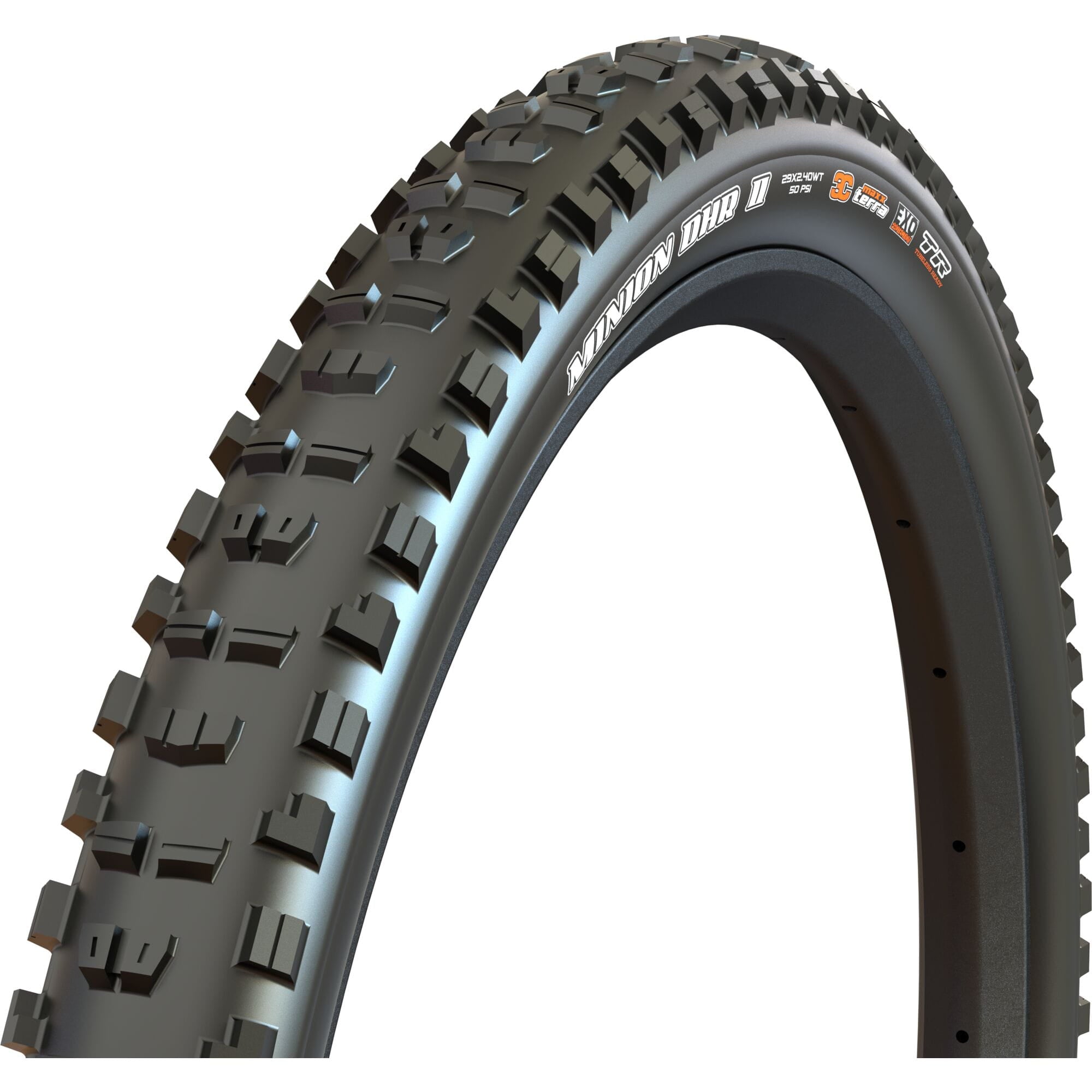 Maxxis Minion DHR II Downhill 27.5 x 2.40 120x2 TPI Folding 3C MaxxGrip Tubeless Tyre