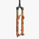 Fox 2027 38 Float MTB fork grip X2 Kabolt with tapered 44mm steer tube, orange finish, and high-performance suspension components
