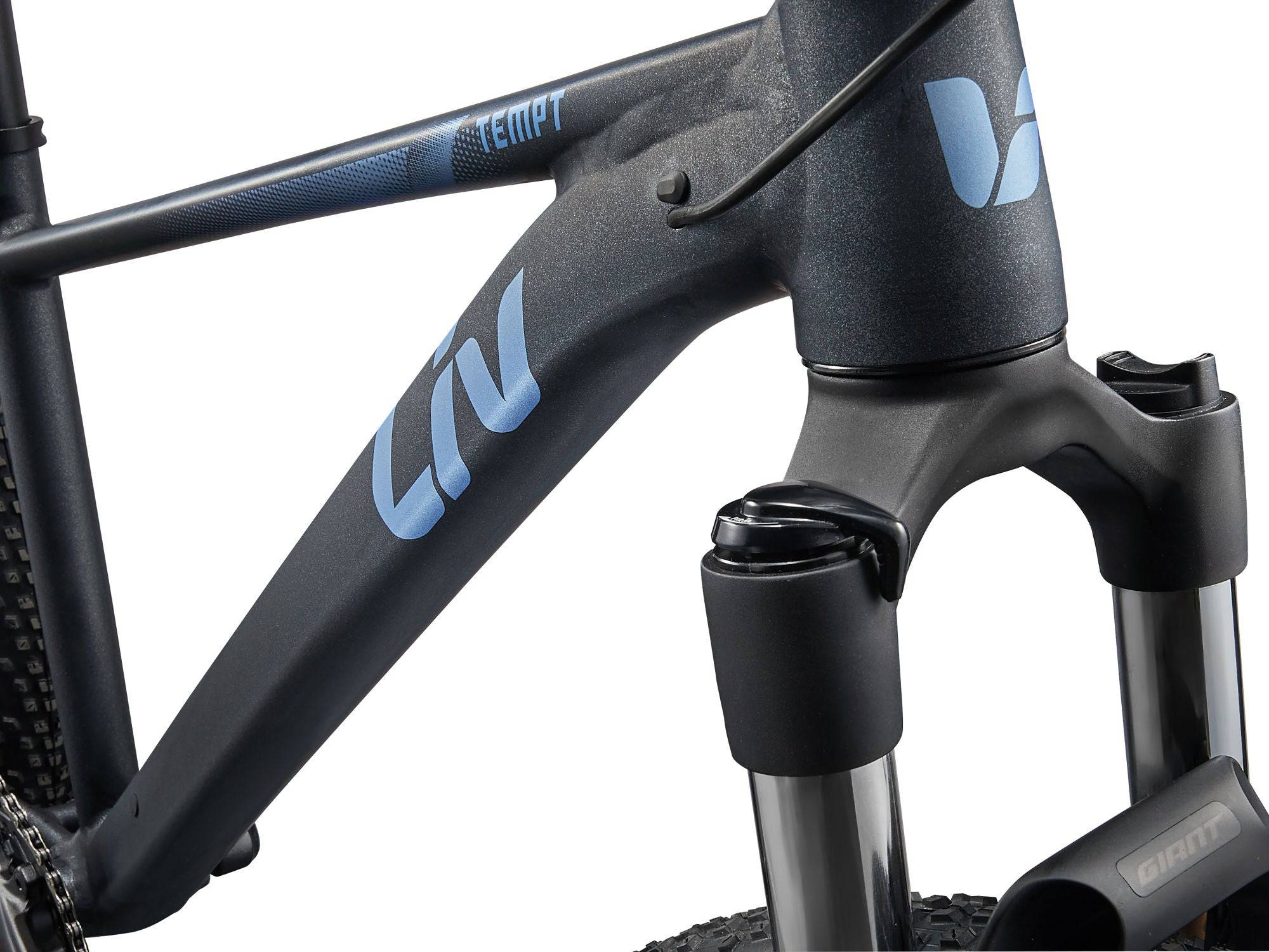Liv Tempt 29 1 women's mountain bike with Shimano CUES U6000 drivetrain and lightweight aluminum frame, ideal for trail riding.