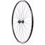 M Part Wheels hybrid/touring front disc wheel with Shimano QC400 hub and Mavic A319 700C rim, featuring quick-release axle.