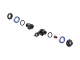Trek full suspension ABP Convert 135x5 grey rear dropout kit with 135mm quick-release for bike components.