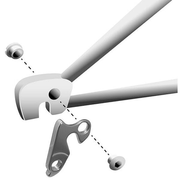 Durable M Part gear hanger for bike components, designed to protect bike frames across various bicycle brands.