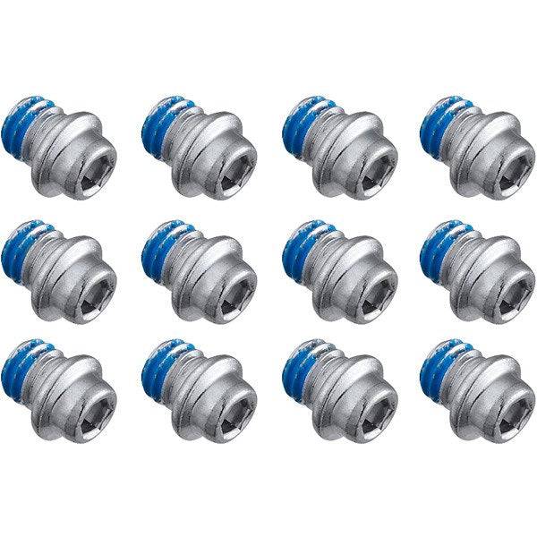 Shimano PD-M828 pedal components with short pins, pack of 12, genuine replacement spares for mountain bike pedals.