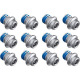 Shimano PD-M828 pedal components with short pins, pack of 12, genuine replacement spares for mountain bike pedals.