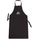 Finish Line Pro Shop Apron V2 black workshop apron with adjustable straps, durable mechanic design for professional workshop use.