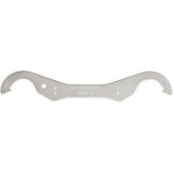 Park Tool HCW-17 fixed-gear lockring wrench with dual radius hooks, 29cm, ideal for bike workshop maintenance.
