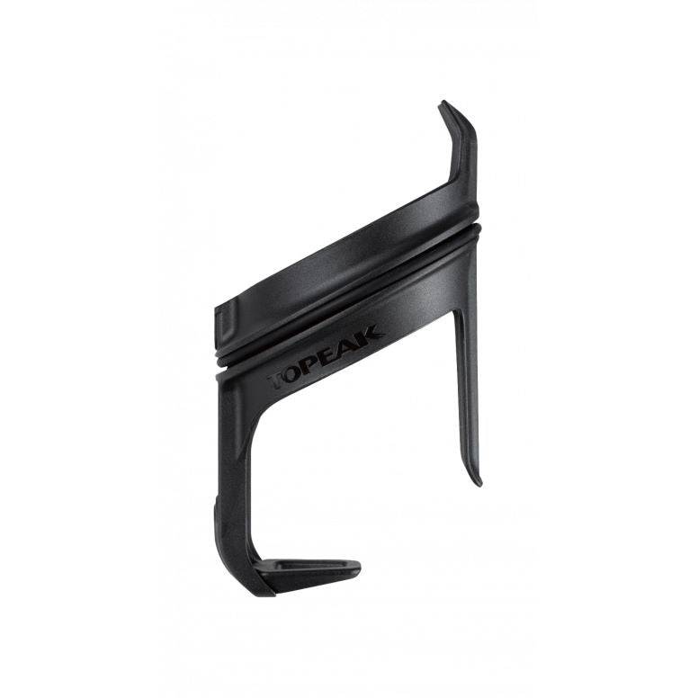 Topeak Tri Cage 2 black lightweight bike water bottle cage attached to saddle carrier for cycling accessories