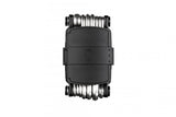 Crank Brothers Multi 20 bike multi-tool with tyre plug and chain tool, featuring 20 functions for bike repair and maintenance.