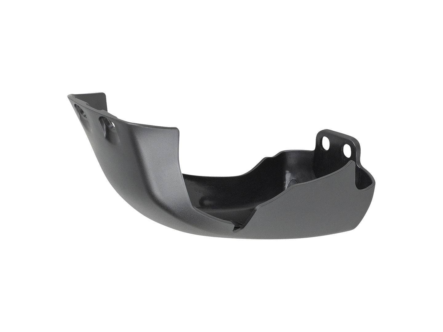 Trek Powerfly FS Aluminum Rail Motor Armor in black, designed for bike protection, shown on a mountain bike component.