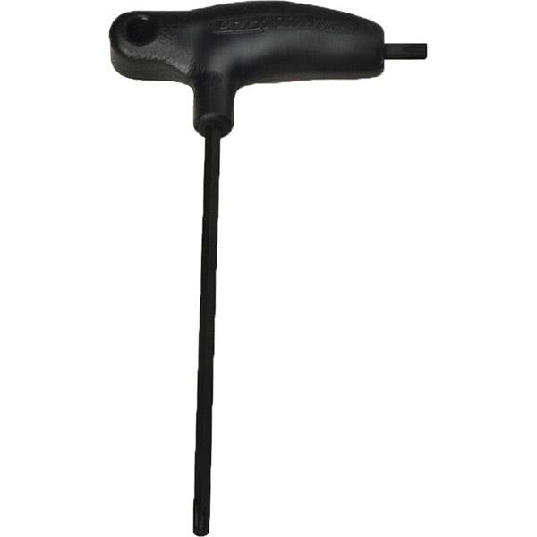 Park Tool PHT-10 P-Handled T10 Torx wrench with ergonomic star-shaped grip in a workshop setting.