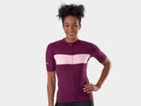 Trek Circuit Women's LTD cycling jersey showcasing breathable, eco-friendly fabric and fitted design for cycling performance.