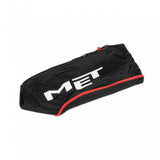 Black MET Helmet Bag for carrying and storing helmets, durable universal design, ideal for motorcycle or sports helmets.