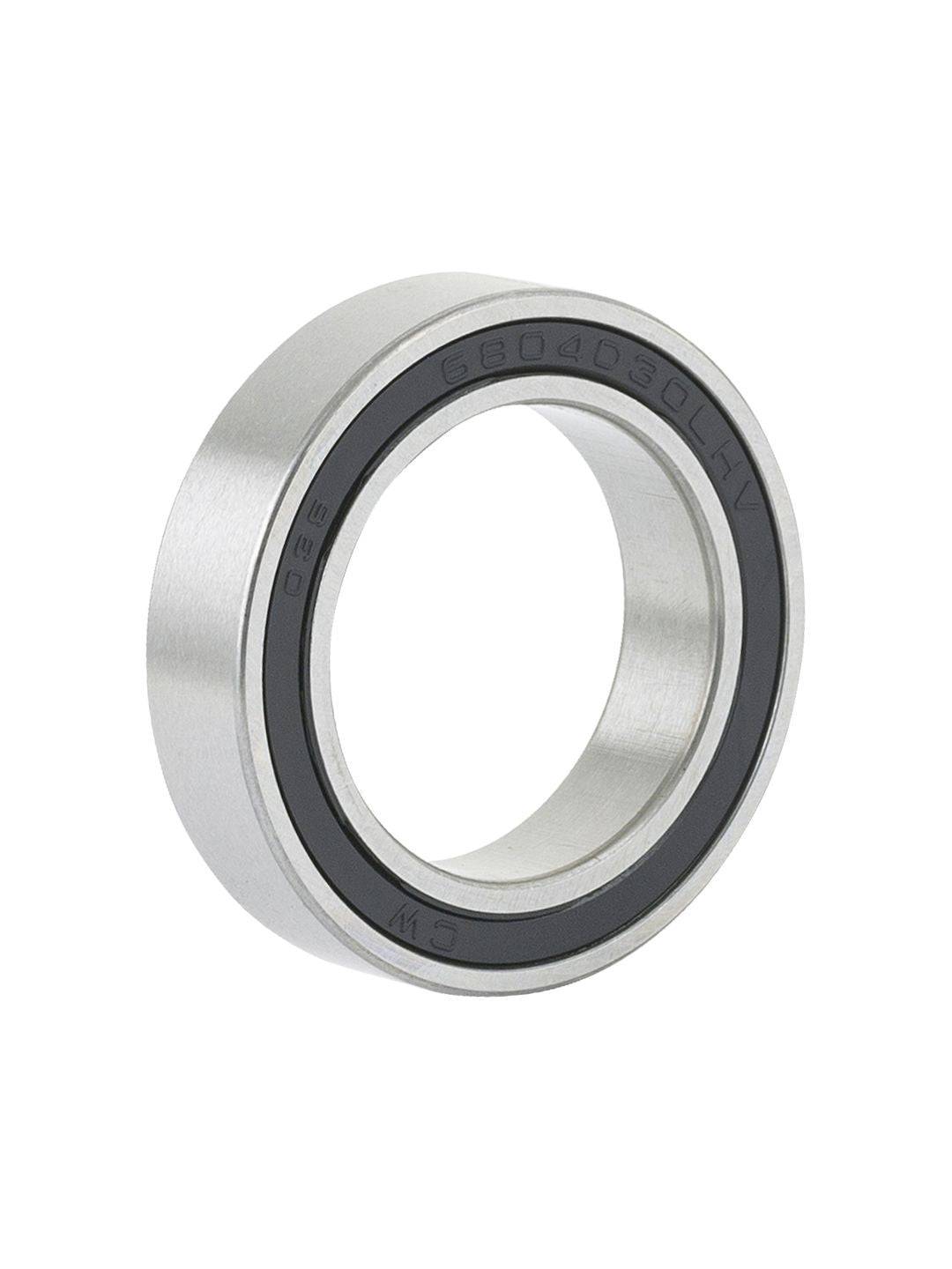 Silver Bontrager LLH replacement hub bearing for 20x30x7mm Bontrager hubs, shown in a close-up view.