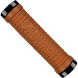 Lizard Skins Dual-Clamp Lock-On MTB and BMX grips with textured surface for improved bike control and handling.