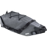 EVOC waterproof bike saddle bag with BOA Fit System, 8L capacity, designed for secure and lightweight cycling accessory storage.