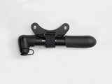 Bontrager Air Support Comp bike pump with mount, featuring Presta and Schrader valve compatibility for cycling accessories