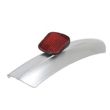 SKS rear square-shaped bike reflector for enhanced visibility and safety, mounted on a bicycle for nighttime riding.