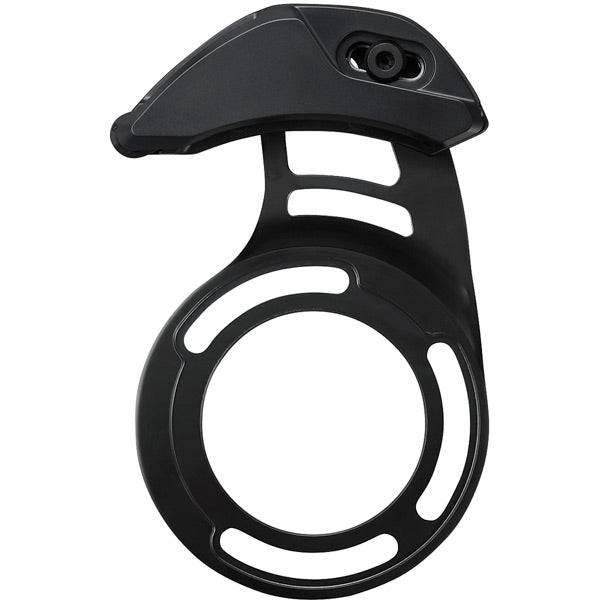 Shimano STEPS SM-CDE70 front chain device with drive unit mount and mud shedding plate for e-bike components.
