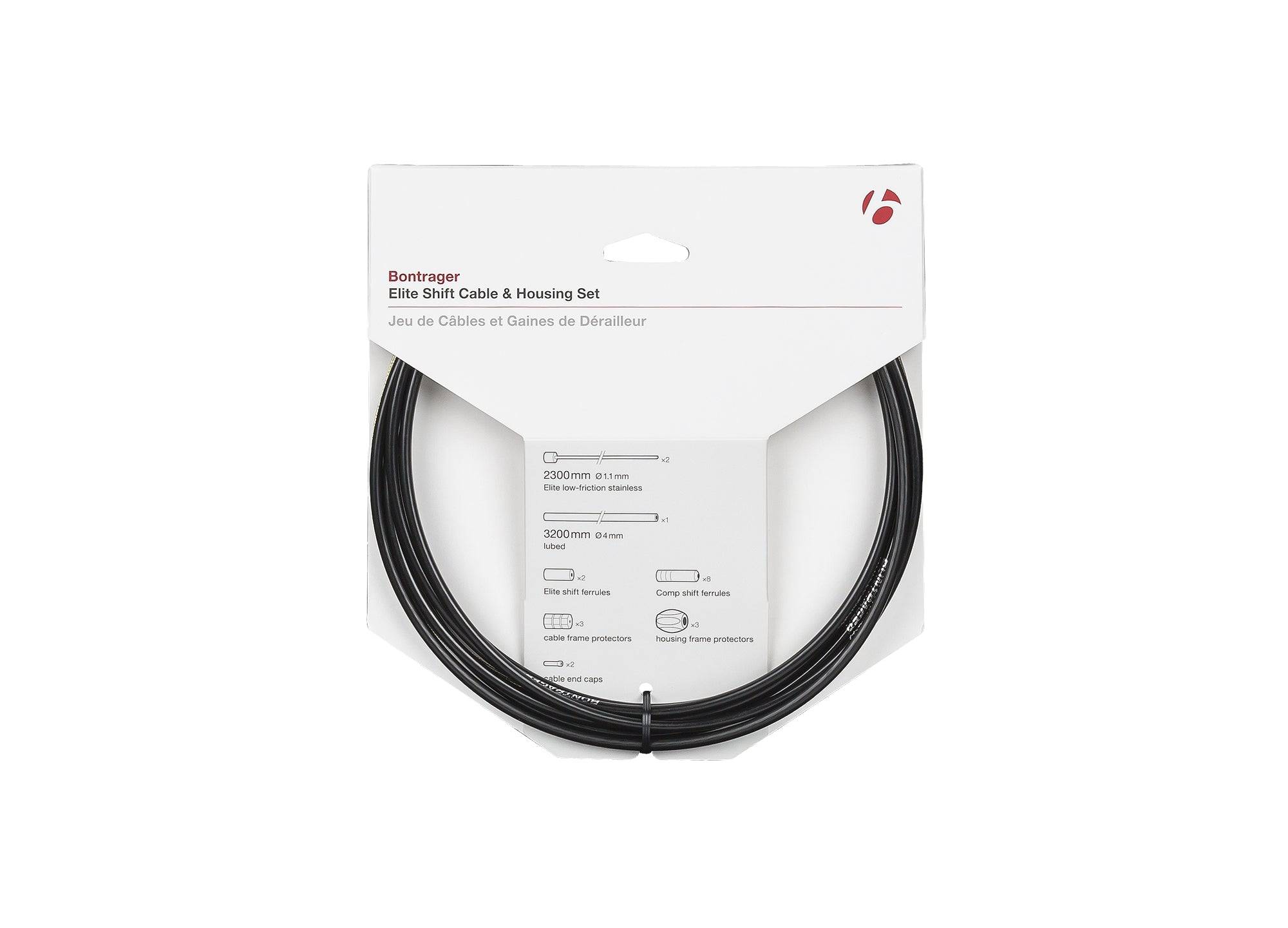 Bontrager Elite Shift Cable & Housing Set Black One size | Swinnerton Cycles