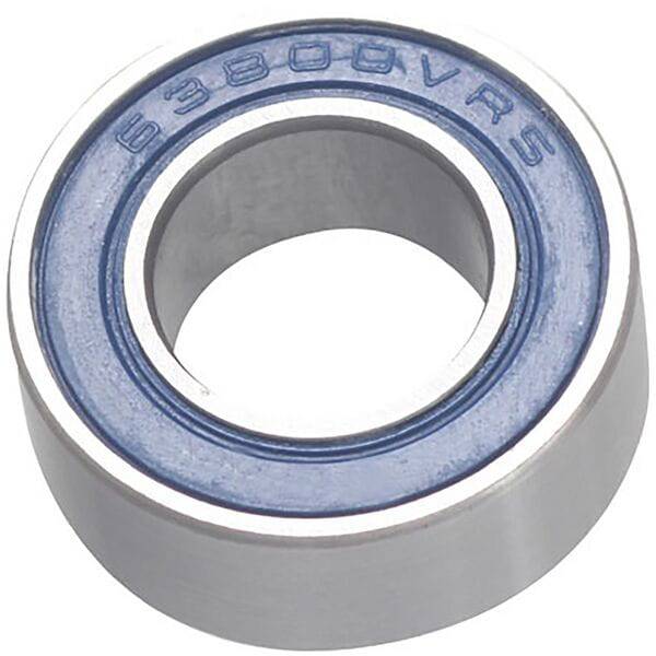M Part MAX Bearing 63800V LLU for bicycle suspension pivots, showing the 10x19x7 bearing with metal casing and lubrication.