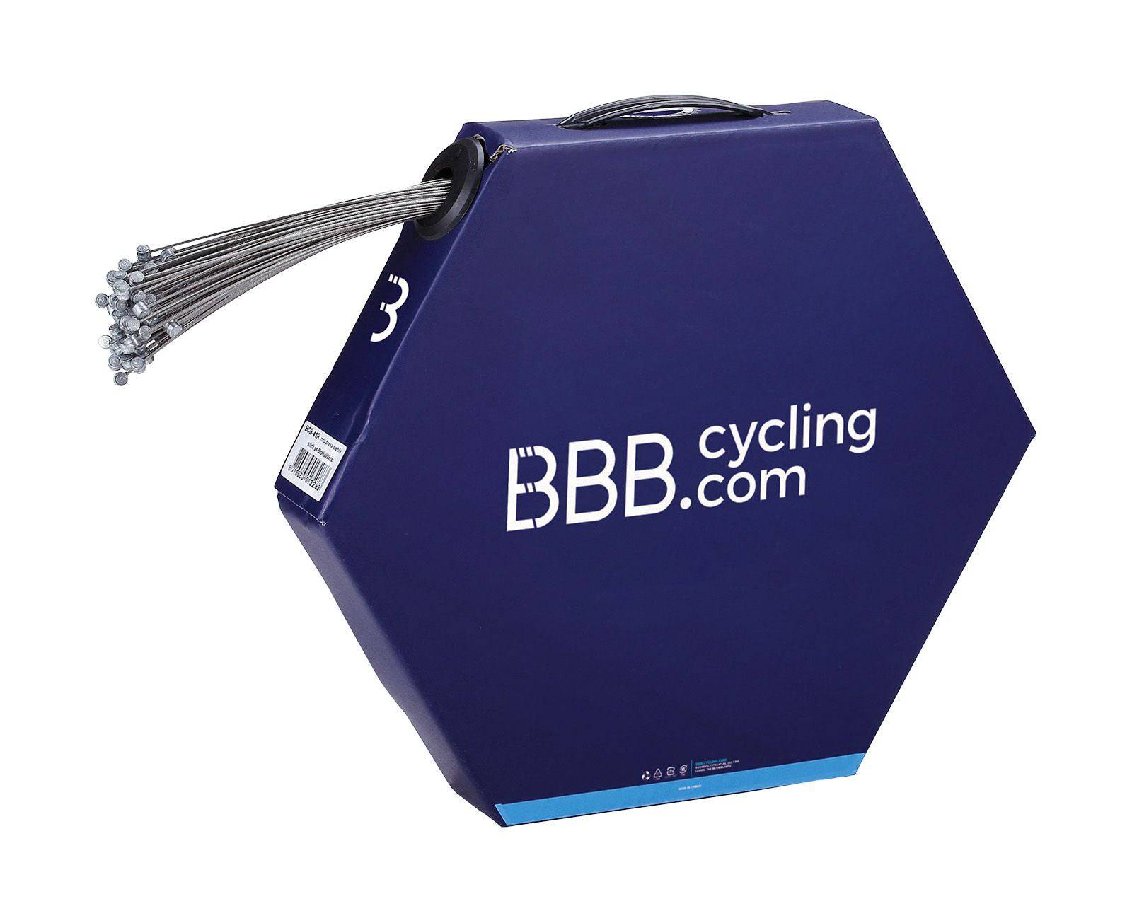 BBB BCB-41R MTB brake wire, 1.5mm x 1700mm, bulk pack of 100 cables, mountain bike brake component, black cable strands