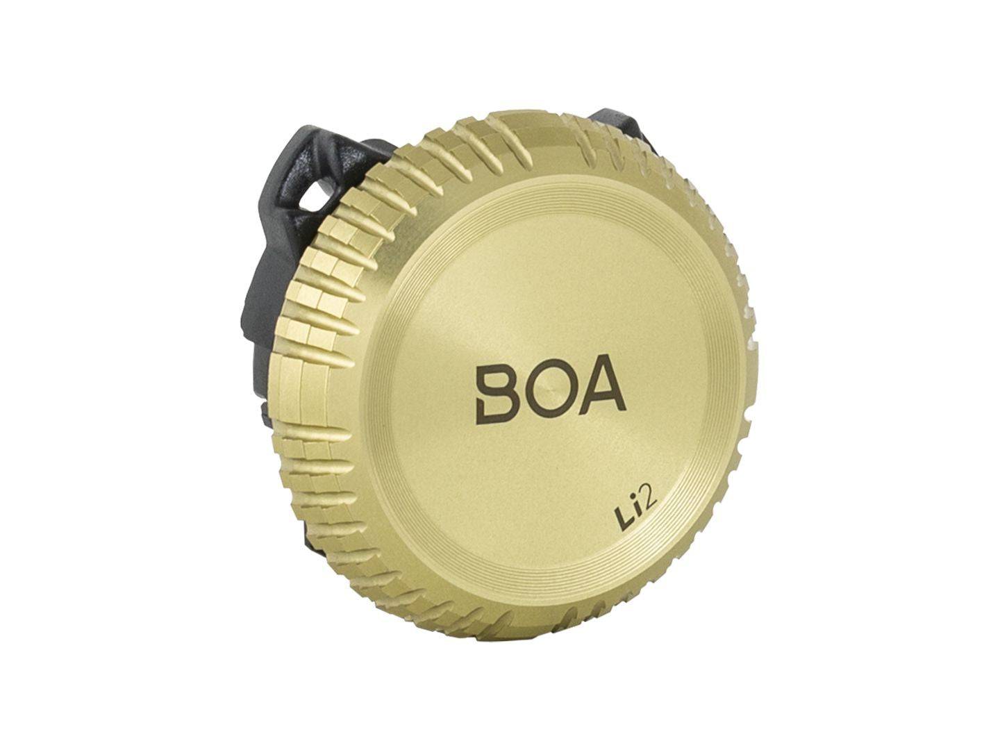 Trek cycling shoe replacement BOA Li2 left dial spare for bike shoes, close-up view of the black dial component.