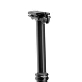 Race Face Turbine R dropper seatpost for mountain bikes, showing the sleek black dropper post with control lever and seat clamp.