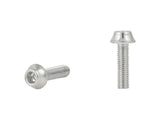 Trek water bottle bolt fastener set, M5x16mm black anodized components for bike frame hydration bottle mounts.