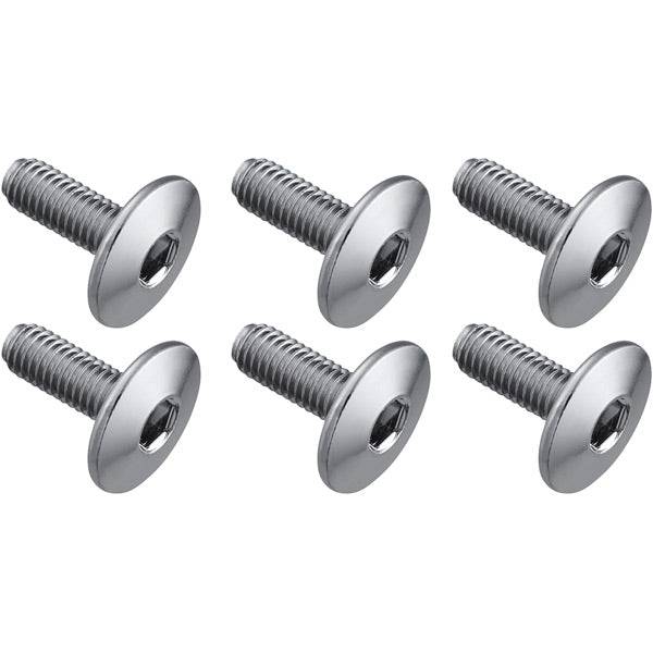 Shimano SPD-SL cleat bolts, 13.5mm, pack of 6, for secure fixing of cycling pedal cleats, Shimano spares components.