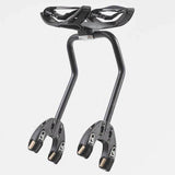 Aeroe Spider Fat Rack for FAT bikes and e-bikes with modular cradle system, shown attached to a bike frame.