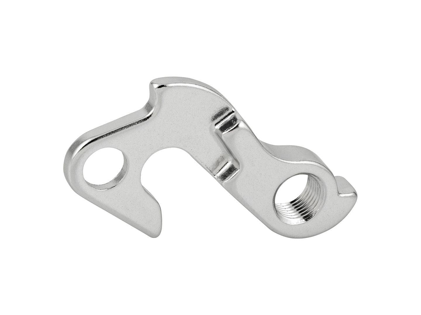 Trek derailleur hanger replacement component for precise bike shifting, shown in a close-up view.