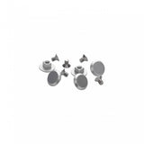 Brooks Stud and Bolt Silver saddle replacement kit with five components for bike saddle maintenance and repair.