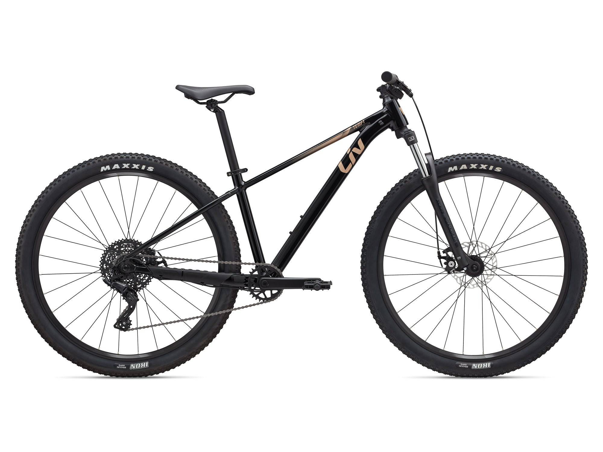 Liv Tempt 4 trail mountain bike with ALUXX aluminum frame and 27.5-inch or 29-inch wheels, ready for off-road adventures