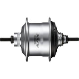 Shimano Alfine SG-S7001 11-speed disc hub with 135mm O.L.D. for center-lock rotors, shown from side view without fittings