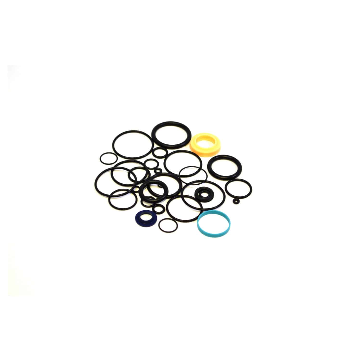 Fox DHX2 2016 coil spring shock rebuild kit components, including spare parts and accessories for mountain bike suspension maintenance.